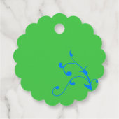 Kute erwten in een Pod Triplets Green Dank je part Bedankjes Labels (Achterkant)