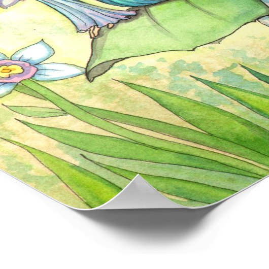 Kute Fairy Fantasy Art Poster (Hoek)