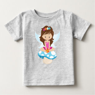 Kute Fairy, Magic Fairy, Brown Hair, paddenstoel