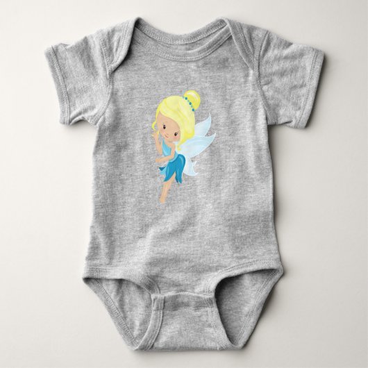 Kute Fairy, Magic Fairy, Forest Fairy, Blonde Hair Romper (Voorkant)