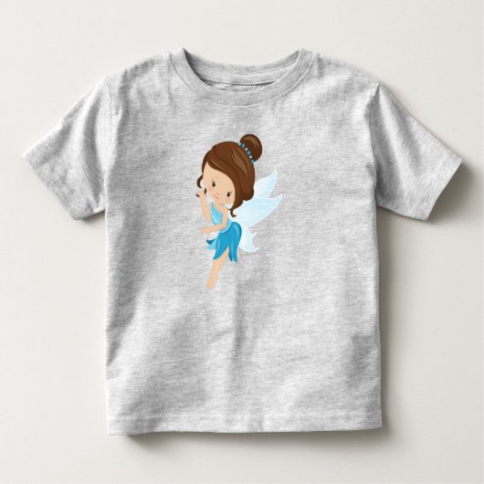 Kute Fairy, Magic Fairy, Forest Fairy, Brown Hair Kinder Shirts (Voorkant)