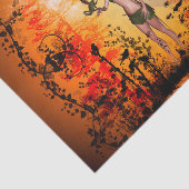 Kute fee met kleine draak tissuepapier (Detail)