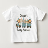 Kute feestdieren in de trein gepersonaliseerd (Voorkant)