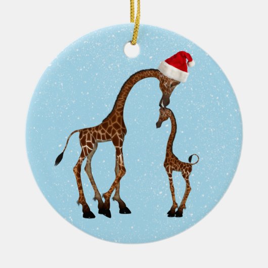 Kute Festive Mam & Baby Ornament (Voorkant)