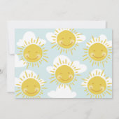 Kute first reis om de eerste zondag kaart (Achterkant)