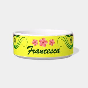 Kute Floral Small Pet Food of Water Bowl Voerbakje