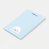 Kute fluffy baby-zegel post-it® notes (Schuin)