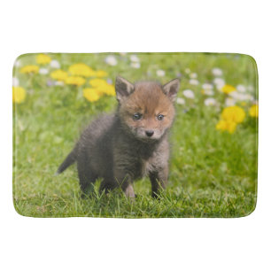 Kute fluffy Red Fox Cub Wilde baby Badmat