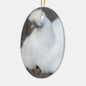 Kute fluffy White Chicken and Chick ornament (Links)