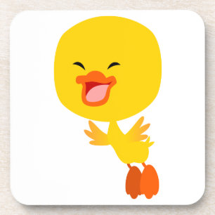 Kute Flying Cartoon Ducking Onderzetter Set
