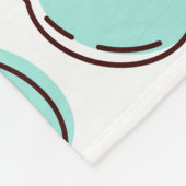 Kute Fruit Pattern Summery Line Tekening Monogram Fleece Deken (Hoek)