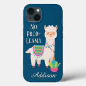 Kute geen ProbLlama-aangepaste naam Case-Mate iPhone Case (Achterkant)