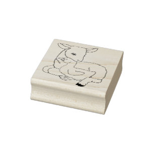 Kute geit en Goose Rubber Stamp Rubberstempel