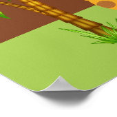 Kute Giraffe Baby shower Banner Poster (Hoek)