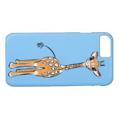 Kute Giraffe - babyblauw Case-Mate iPhone Case (Achterkant (Horizontaal))