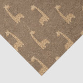 Kute Giraffes op bruine ontkoppeling Tissuepapier (Detail)