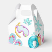 Kute Girl Summer Beach Bedankdoosjes (Achterkant)