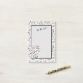 Kute Girly Dress omhoog Post-it® Notes (Op bureau)
