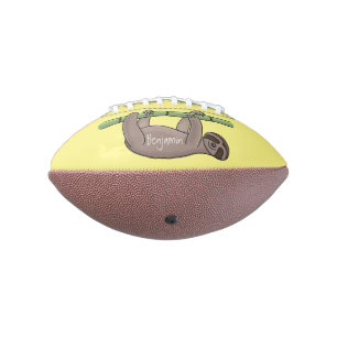 Kute glimlach op bamboe cartoon afbeelding american football