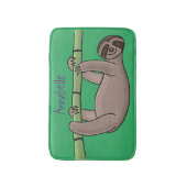 Kute glimlach op bamboe cartoon afbeelding badmat (Voorkant Verticaal)