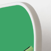 Kute glimlach op bamboe cartoon afbeelding pickleball paddle (Links Detail)