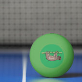 Kute glimlach op bamboe cartoon afbeelding pingpongballen (Net)