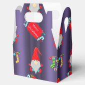 Kute Gnomes Blue Kerstmis Bedankdoosjes (Geopend)