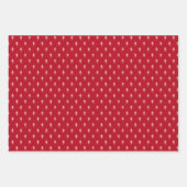 Kute Gnomes Trees en Snowflakes Kerstmis Inpakpapier Vel (Voorkant 2)