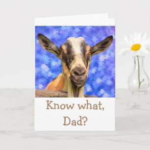 Kute Goat "For Dad" Birthday Kaart
