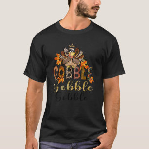 Kute Gobble Turkey Pilgrim Little Boys dan T-shirt