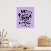 Kute goot vriendelijkheid rond als confetti poster (Keuken)