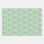 Kute Grey Elephant Design Wrapping Paper (Voorkant 3)