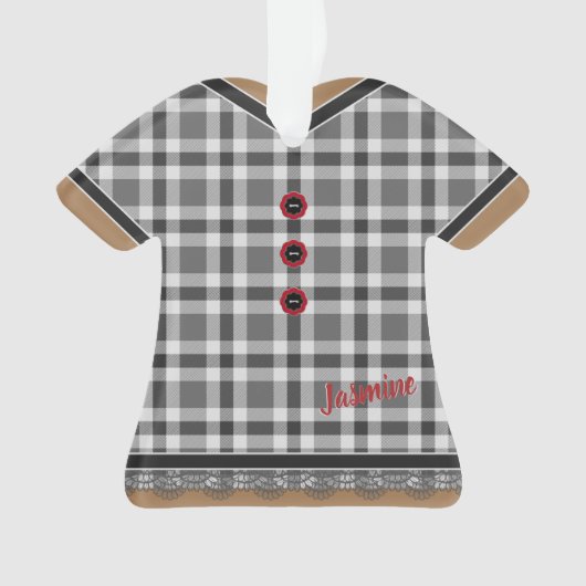 Kute Grey Pset-uitgang met gerangschikte gerimpte Ornament (voorkant)