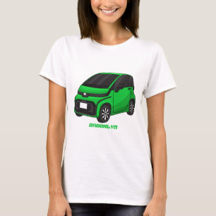 Kute groene micromaatwagen t-shirt