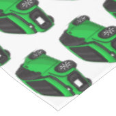 Kute groene micromaatwagen tafelkleed (Gekanteld)