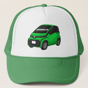 Kute groene micromaatwagen trucker pet