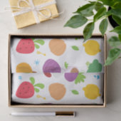 Kute groenten en fruittellingen tissuepapier (Geschenk)