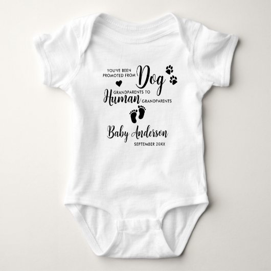 Kute grootouders Zwangerschap Aangepaste paardenho Romper (Voorkant)