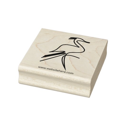 Kute Haar Kraanvogel Rubberstempel (Stempel)