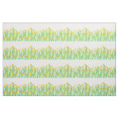 Kute hand getrokken gele waterverf daffodil stof (Yard (91,4 cm))