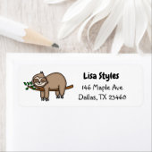 Kute handgetekende sleuflabel etiket (Insitu)