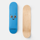 Kute Happy Cartoon Face Aangepaste persoonlijke na Skateboard (Voorkant)