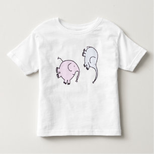Kute Happy Flipping Elephants Kinder Shirts