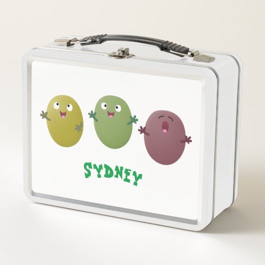 Kute happy olives die cartoon zingen (Voorkant)