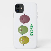Kute happy olives die cartoon zingen Case-Mate iPhone case (Achterkant)