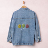 Kute happy olives die cartoon zingen denim jacket (Hangar)