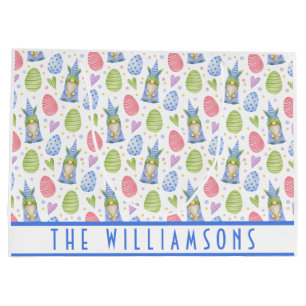 Kute Happy Pasen Gnomes Bunny Ears Spring Colors Groot Cadeauzakje