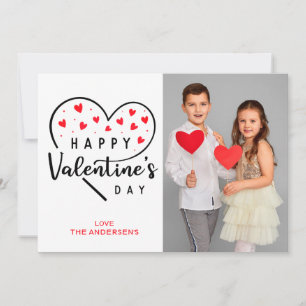 Kute Happy Valentijn Day Heart Feestdagenkaart