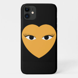 Kute hart met ogen iPhone 11 hoesje