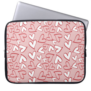 Kute hartslag hoes laptop